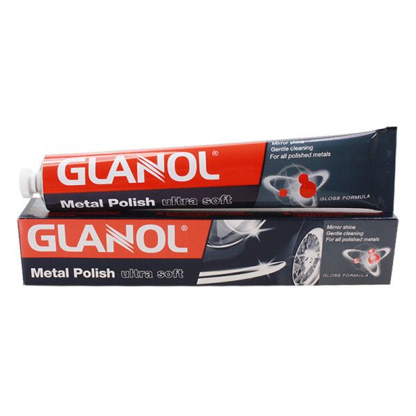 GLANOL® Metallpolitur 100ml Polierpaste mit Oberflächenschutz