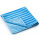 Borstentuch Mikrofasertuch 40x40cm blau abrasive Reinigungsstreifen